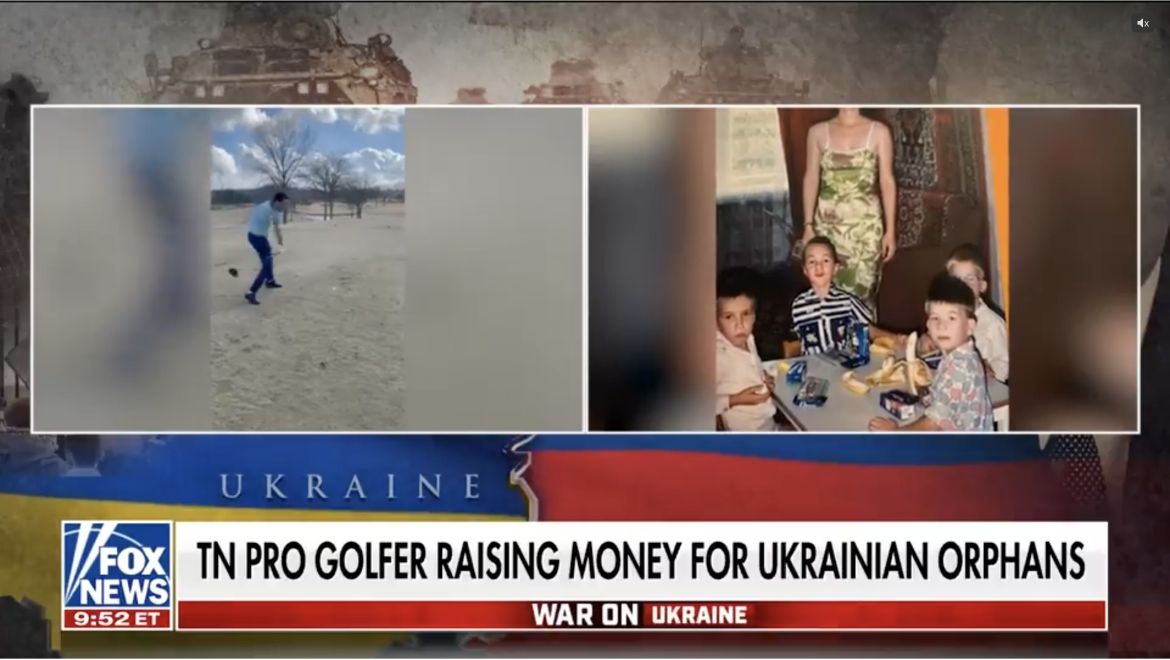 Tennessee pro golfer and Ukrainian native Alex Fourie tells ‘Fox &amp; Friends Weekend’ he’s raising money to help orphans who have to flee his home country.